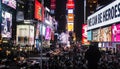 New York Manhattan Times Square crowd