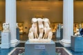 New York. Manhattan. United States. The Metropolitan Museum of Art. Marble statue of the three Graces. Greek and Roman Galleries