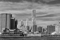 New York Manhattan view from East River Royalty Free Stock Photo