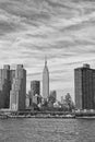 New York Manhattan view from East River Royalty Free Stock Photo