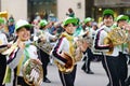 NEW YORK - MARCH 17, 2015: The annual St. Patrick`s Day Parade along fifth Avenue in New York City Royalty Free Stock Photo