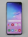 Samsung newest phone Galaxy S10 delivered to customer in New York