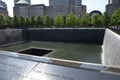 New York memorial or monument with water Royalty Free Stock Photo