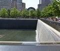 New York memorial or monument with water Royalty Free Stock Photo