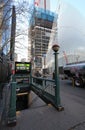 New York metro station and 9/11 memorial. USA Royalty Free Stock Photo