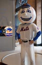 New York Mets mascot, Mr. Met, on display at the Citi Field