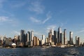 New York midtown with buildings, panoramic view on skyscrapers Royalty Free Stock Photo