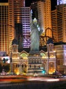 New York New York Casino in Las Vegas by night
