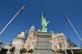 New York-New York Hotel & Casino, landmark, building, spire, skyscraper Royalty Free Stock Photo