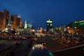 New York-New York Hotel & Casino, Las Vegas Strip, Las Vegas, metropolitan area, metropolis, skyline, night Royalty Free Stock Photo