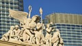 A New York New York Hotel and Casino Sculpture Shot