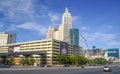 New York New York Las Vegas from rear side - LAS VEGAS - NEVADA - APRIL 23, 2017 Royalty Free Stock Photo