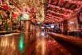 New York, New York - 12/24/2018 : Paddy Maguire`s in New York City, a tourist location during Christmas time