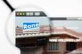 New York, New York State, USA - 19 June 2019: Illustrative Editorial of Rane Holdings website homepage. Rane Holdings