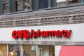 NEW YORK, USA - MAY 15, 2019: CVS Pharmacy Retail Store Exterior and Logo in New York Royalty Free Stock Photo