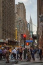 New York and New Yorkers. Manhattan street scene Royalty Free Stock Photo