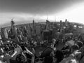 Splendid beautiful view of NYC skyline from Top of the Rock. Royalty Free Stock Photo