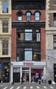 19th century Treffurth building on Broadway and Waverly Pl in East Village, Manhattan now housing a T-Mobile store.