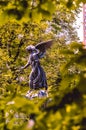 Angel of water sculpture statue at Bethesda Terrace fountain in Central Park. Royalty Free Stock Photo