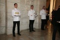 NEW YORK, NY - MAY 19: Waiters serve before the Ralph Lauren Fall 14 Children's Fashion Show