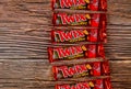 Twix bars cookie chocolate made by Mars, Inc