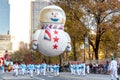 New York, NY - November 22, 2018: 92nd Annual Macy`s Thanksgiving Day Parade on the streets of Manhattan in frigid weather