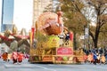 New York, NY - November 22, 2018: 92nd Annual Macy`s Thanksgiving Day Parade on the streets of Manhattan in frigid weather Royalty Free Stock Photo