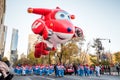 New York, NY - November 22, 2018: 92nd Annual Macy`s Thanksgiving Day Parade on the streets of Manhattan in frigid weather Royalty Free Stock Photo