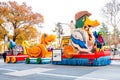 New York, NY - November 22, 2018: 92nd Annual Macy`s Thanksgiving Day Parade on the streets of Manhattan in frigid weather Royalty Free Stock Photo