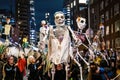 New York, NY - October 31, 2022: Scary costumes at NYC Village Halloween parade
