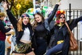 Scary clowns and witches costumes at NYC Village Halloween parade