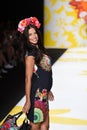 NEW YORK, NY - SEPTEMBER 04: Adriana Lima walks the runway at Desigual