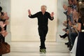 NEW YORK, NY - SEPTEMBER 11: Designer Ralph Lauren greets the audience Royalty Free Stock Photo