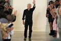 NEW YORK, NY - SEPTEMBER 11: Designer Ralph Lauren greets the audience Royalty Free Stock Photo
