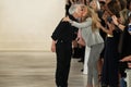 NEW YORK, NY - SEPTEMBER 11: Designer Ralph Lauren greets the audience