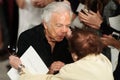 NEW YORK, NY - SEPTEMBER 11: Designer Ralph Lauren greets the audience Royalty Free Stock Photo