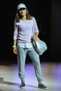 NEW YORK, NY - SEPTEMBER 03: A model walks the runway during the Athleta Runway show