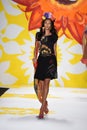 NEW YORK, NY - SEPTEMBER 04: A model walks the runway at Desigual