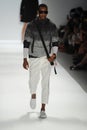 NEW YORK, NY - SEPTEMBER 06: A model walks the runway at the Nautica Men's Spring 2014 fashion show