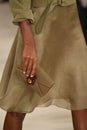 NEW YORK, NY - SEPTEMBER 11: A model walks the runway at Ralph Lauren fashion show Royalty Free Stock Photo