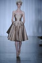 NEW YORK, NY - SEPTEMBER 08: A model walks runway at the Zac Posen fashion show