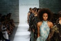 NEW YORK, NY - SEPTEMBER 05: Models walk the runway at the Zimmermann fashion show