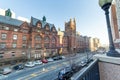 New York, NY / United States - Dec. 22, 2019: a landscape view of the Teachers College at Columbia University