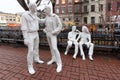 New York, NY / United States - March 3, 2020: George Segal`s The Gay Liberation statue, is part of the Stonewall National Monumen