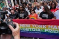 NEW YORK, NY, US - June 25, 2023: Pride march parade 2023 in New York. Governor Kathy Hochul signed legislation to