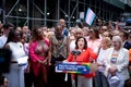 NEW YORK, NY, US - June 25, 2023: Pride march parade 2023 in New York. Governor Kathy Hochul signed legislation to