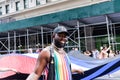 NEW YORK, NY, US - June 25, 2023: Pride march parade 2023 in New York. sadomasochism pride men gay rainbow lgbtq . lgbt