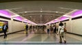 Commuters walking along the Madison Concourse of the Grand Central Madison, a commuter rail