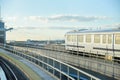 New York, NY, USA Aerial view of JFK airport terminal, tower and apron with Delta airlines