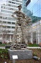 The Guardians: Superhero at Three Bryant Park. A Scupture completed in 2013. New York, NY, USA. April 4, 2015.